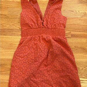 Eyelet Sleeveless Dress